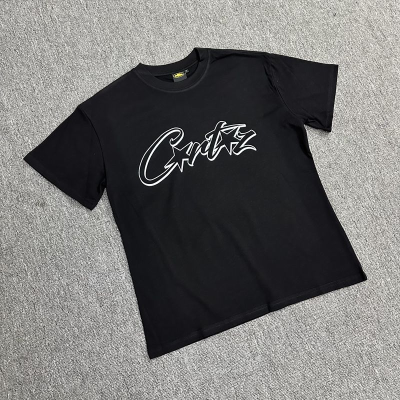 gradient outline letter print short sleeve tee 12 colors