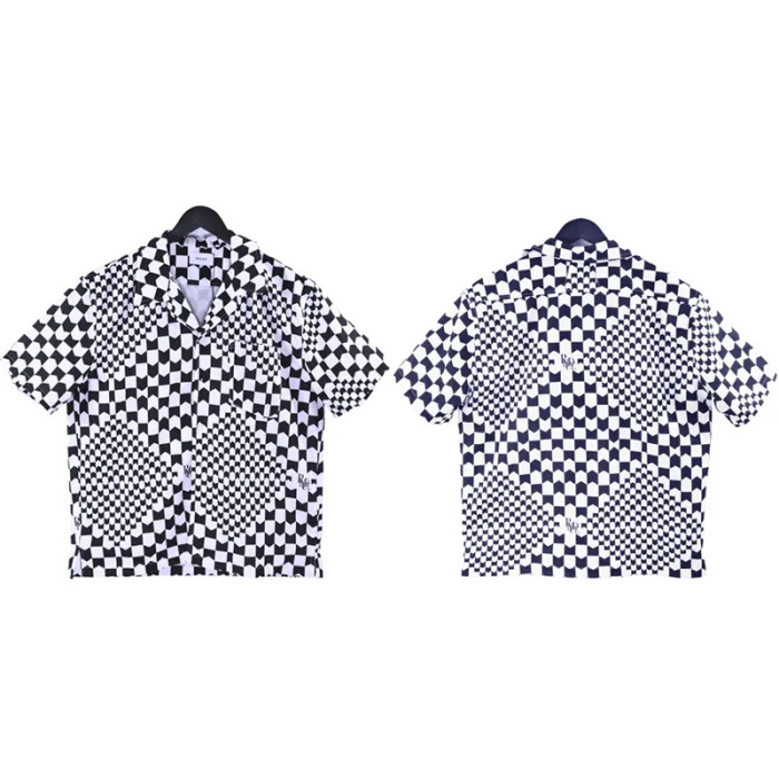Multi-color checkerboard shirt tee 4 colors