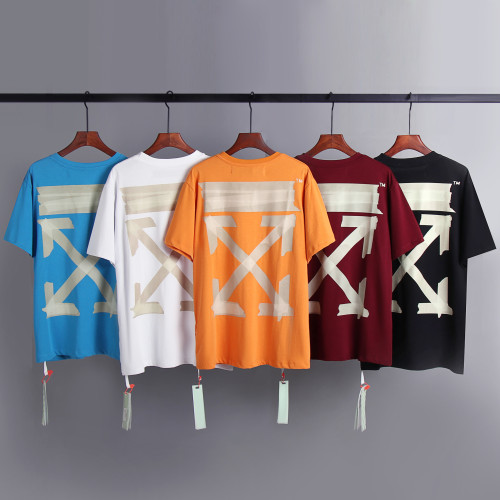 [oversized version]1:1 quality version Stamping tape creative print tee 5 colors