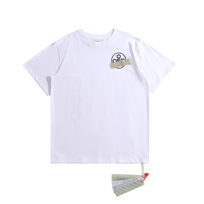 [oversized version]1:1 quality version Stamping tape creative print tee 5 colors