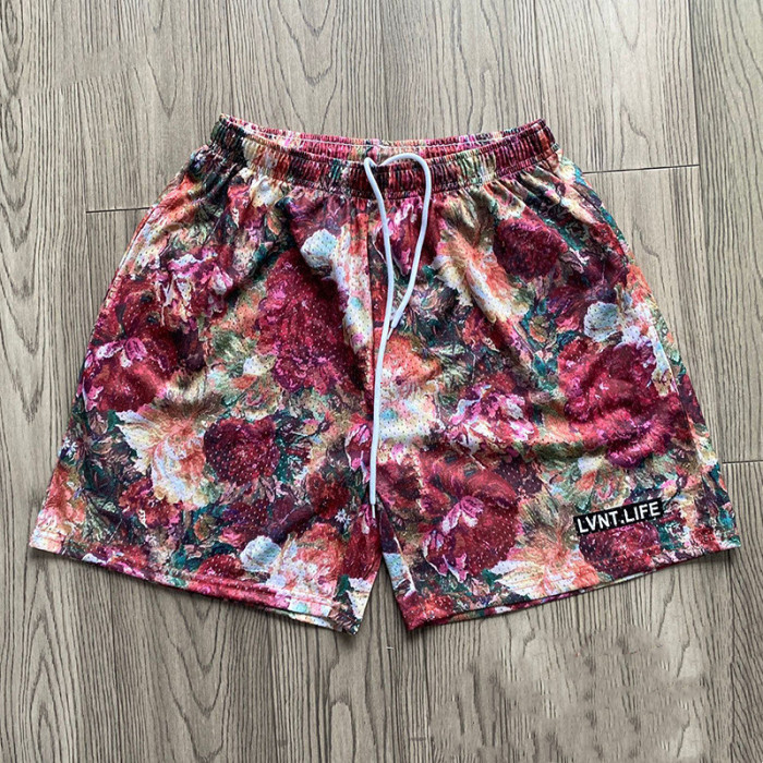 [Buy More Save More]Floral New Wave Sports Shorts with holes 3 colors