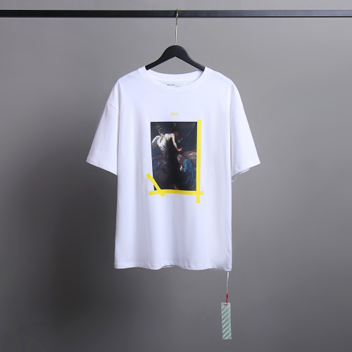 [oversized version]1:1 quality version Front Famous Painting Back Arrow tee