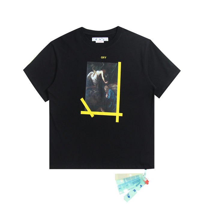 [oversized version]1:1 quality version Arrow Front Famous Painting Back tee 2 colors