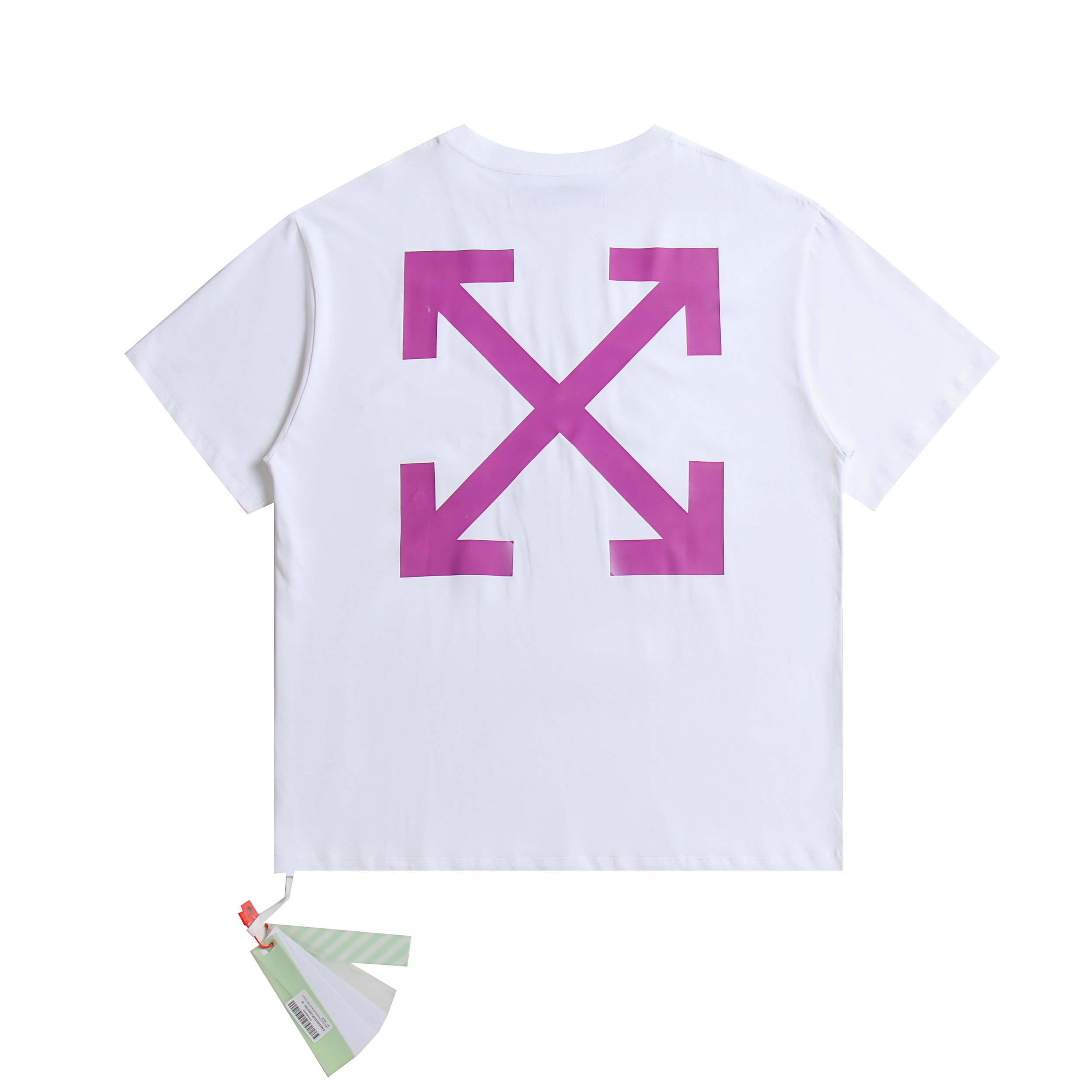 [buy more save more] [oversized version]1:1 quality version purple arrow black and white tee