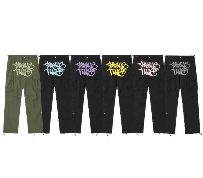 [buy more save more]1:1 quality version Cursive Bold Letter Work Pants
