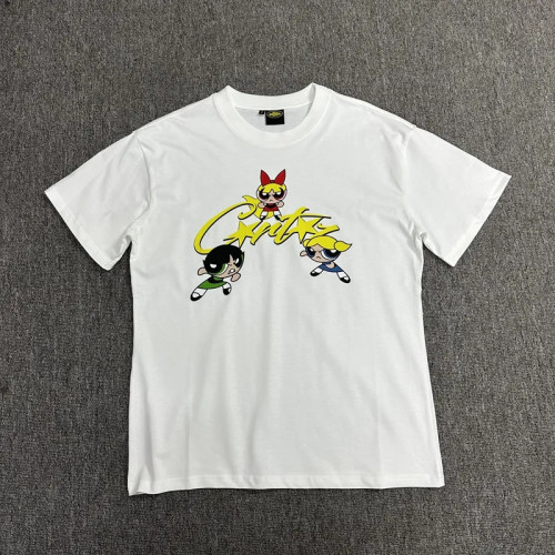 Three small cartoon character print tee