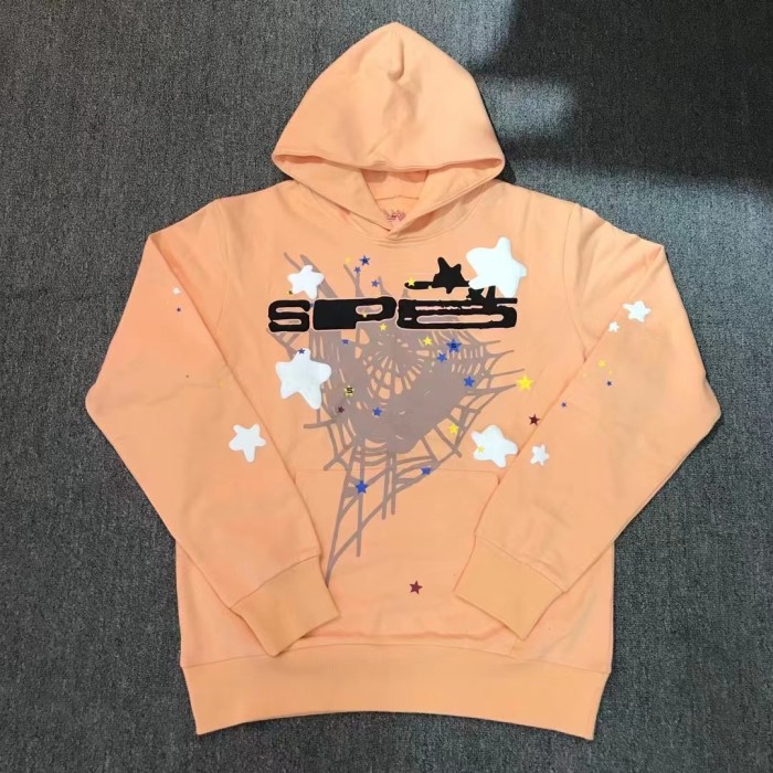 Sp5der young thug Spiderweb Star Print Hoodie 2 colors