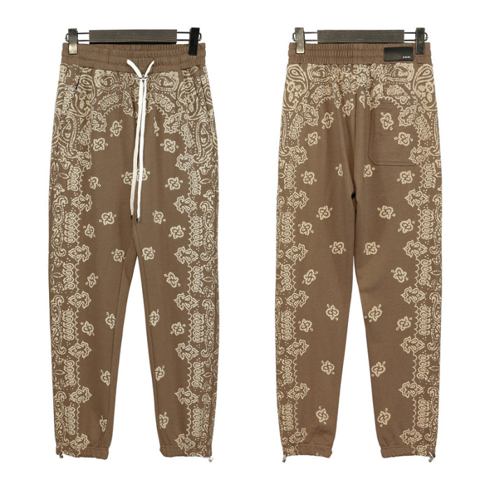 Cashew Dark Grain Print Sweatpants 3 colors