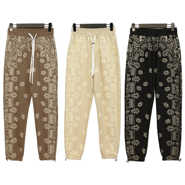 Cashew Dark Grain Print Sweatpants 3 colors