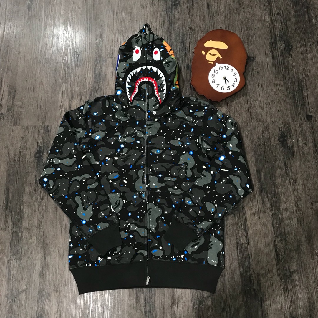 US 64.95 [Buy More Save More]11 quality galaxy camo shark full zip
