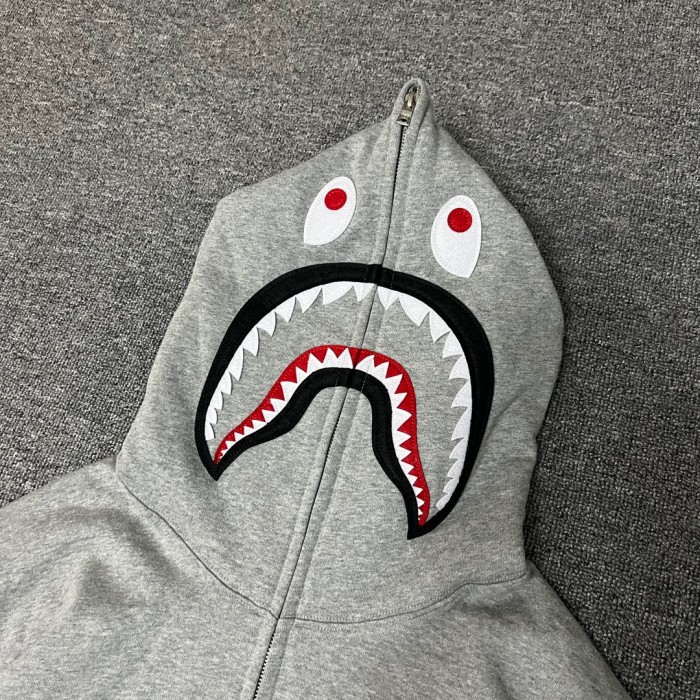 1:1 quality version Big Mouth Shark Head Hoodie 2 colors