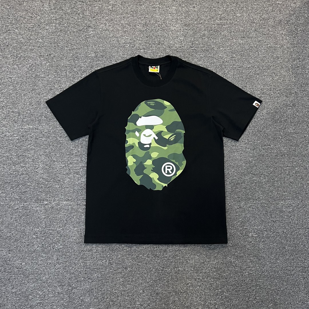 1:1 quality version classic camouflage logo print short sleeve tee 6 colors