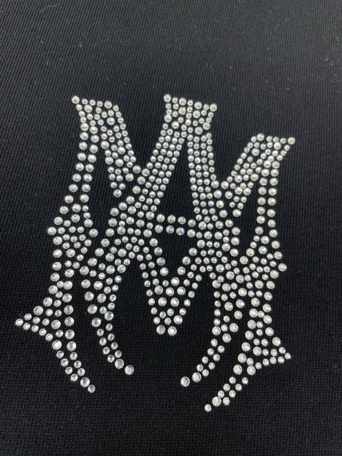 1:1 quality version Shiny diamond monogrammed terry hoodie