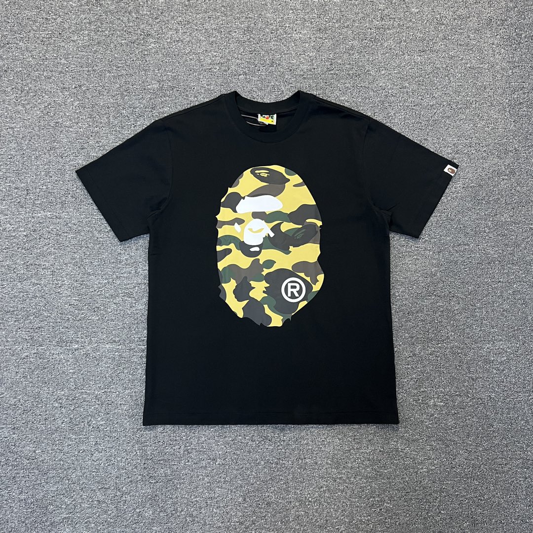 1:1 quality version classic camouflage logo print short sleeve tee 6 colors