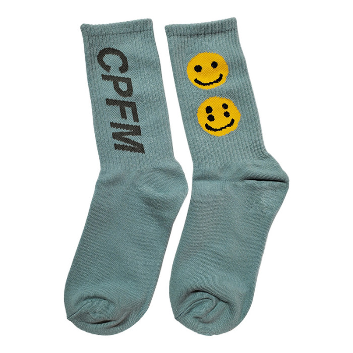 [buy more save more] Smiley Washable Mid-Calf Socks 4 Colors