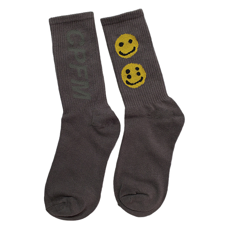 [buy more save more] smiley washable mid-calf socks 4 colors