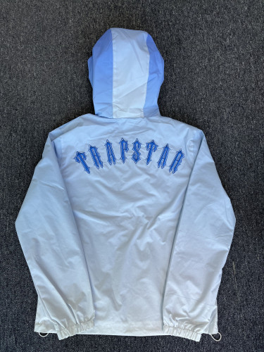 1:1 quality version Gradient Blue Trench  jacket