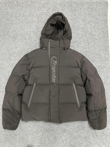 1:1 quality version Grey hooded casual down jacket