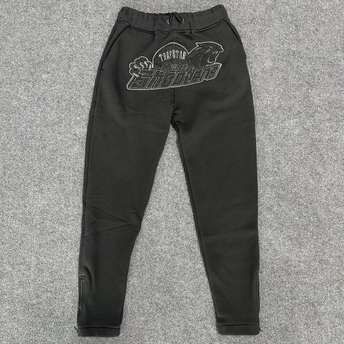 1:1 quality version Black Towel Embroidered Tiger hoodie and Sweatpants Set