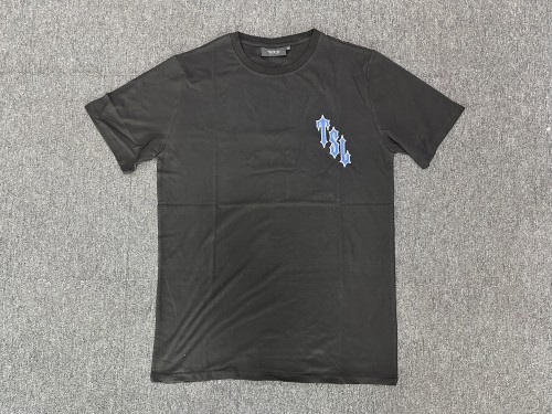 1:1 quality version Tiger Embroidered Black Tee