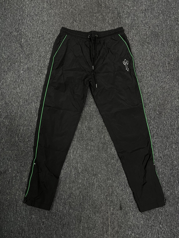 1:1 quality version Embroidered Jacket  with Green Trim in Black Set