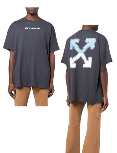 [oversized version] 1:1 quality version Two-color gradient arrow print  T-shirt