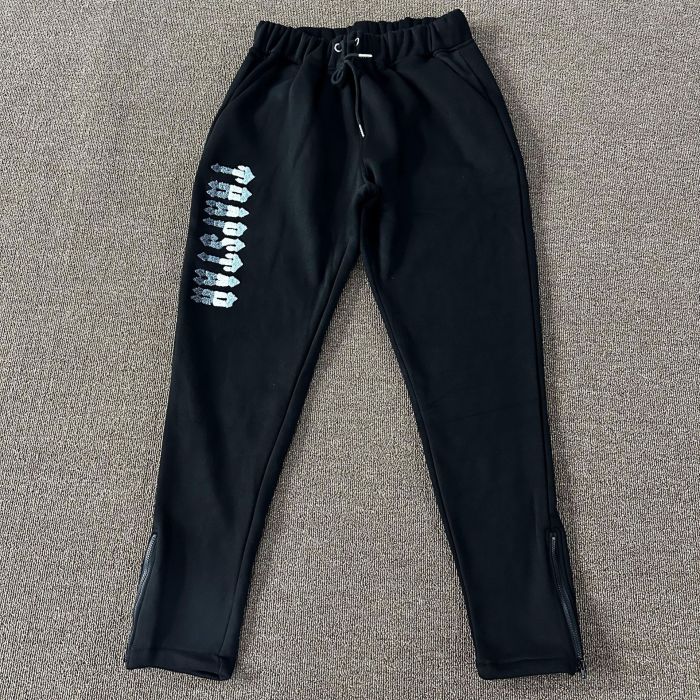 1:1 quality version Gradient Reflective Letter Embroidered Sweatpants