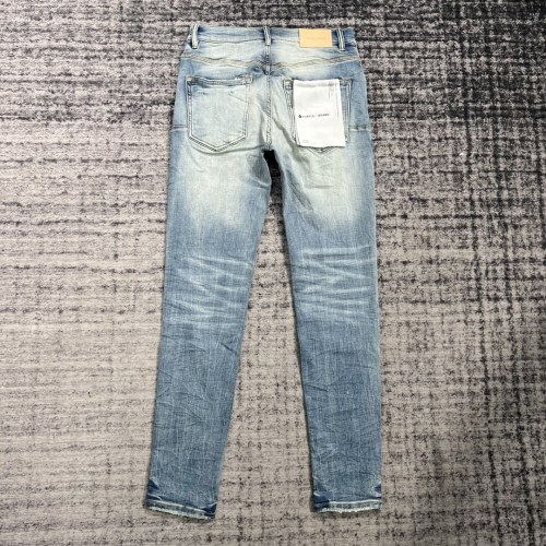 1:1 quality version Men's Washed Old  Slim Fit Jeans