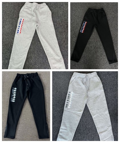 1:1 quality version Gradient Reflective Letter Embroidered Sweatpants