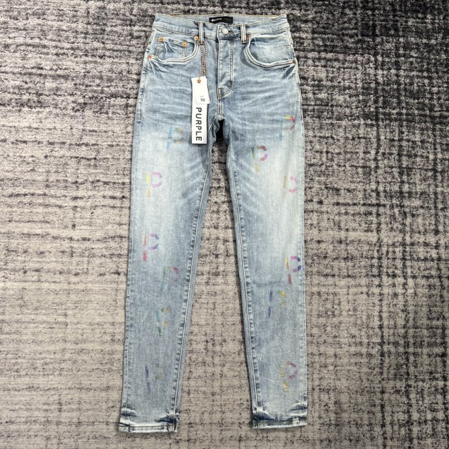 1:1 quality version Colorful Monogrammed Jeans