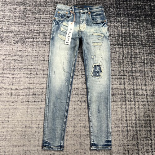 1:1 quality version High Street Double Knee Ripped Jeans