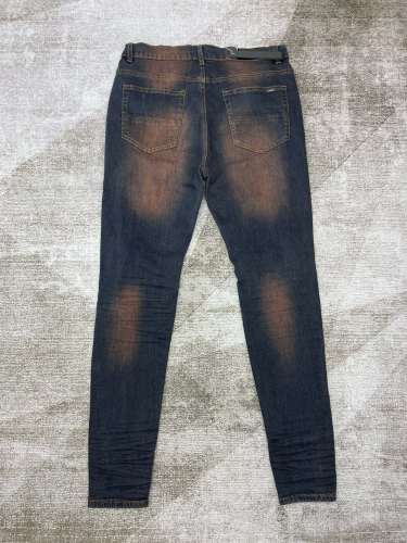 [buy more save more] 1:1 quality versionVintage quilted leather charactoristic jeans