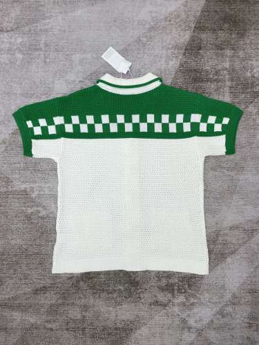 1:1 quality version Green Plaid Sweater T-shirt