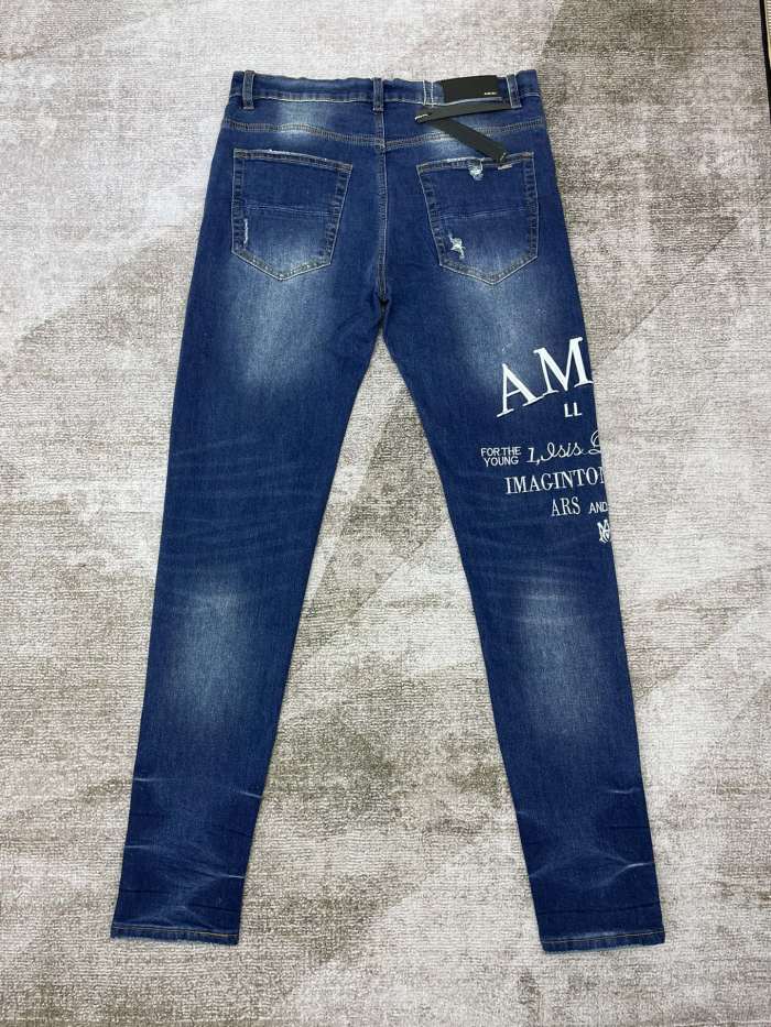 1:1 quality version Monogrammed Embroidered Jeans