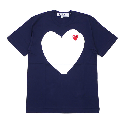 1:1 quality version Classic Big Heart Embroidery T-shirt 2 Colors