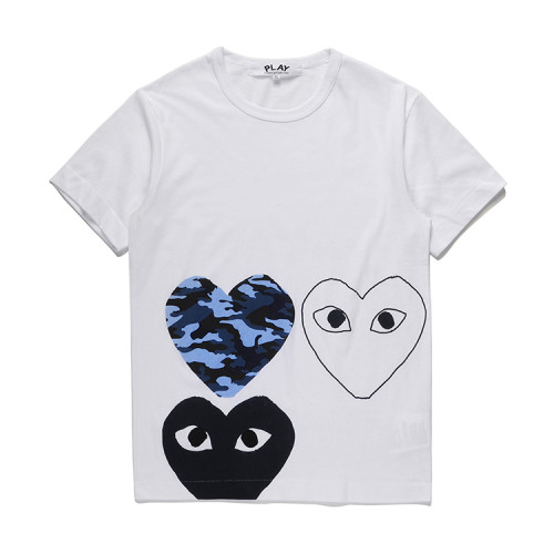1:1 quality version Camouflage Black and White Heart tee 2 Colors