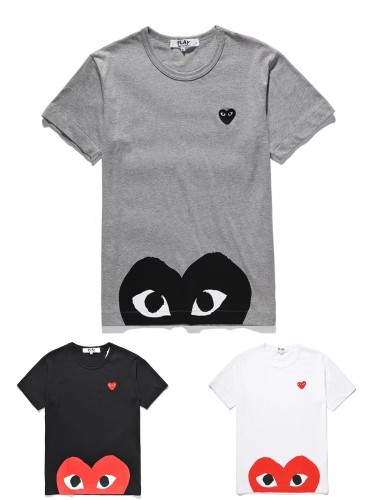 1:1 quality version Half Heart Casual  T-shirt 3colors
