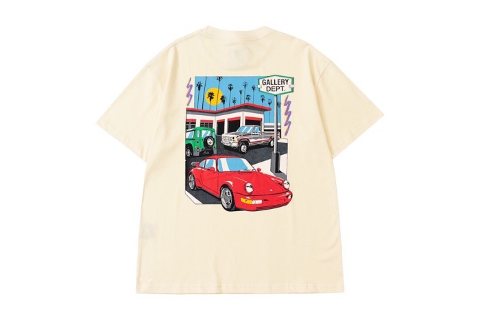 Painted Car Print T-shirt 2colors