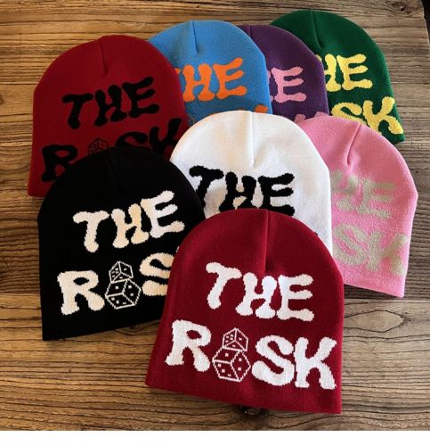 English dice knitted cold cap 8 colors