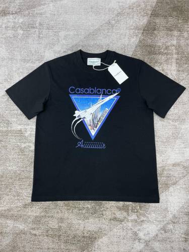 1:1 quality version Airplane Scene Letter Print Tee