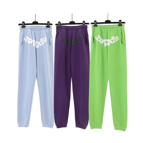 Bold font on front Foam printed pants 3 Colors