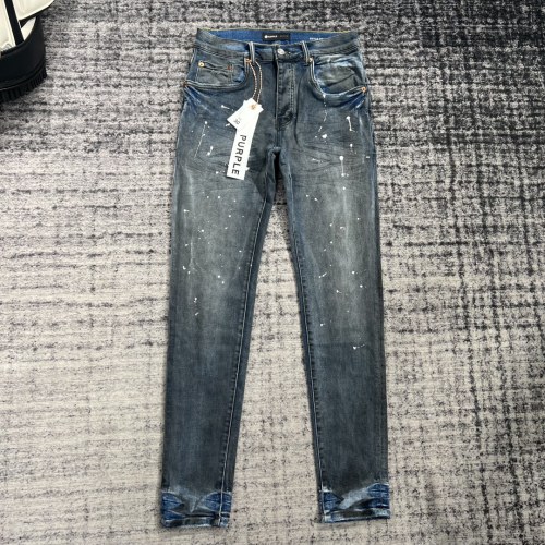 1:1 quality version Dark Blue Graffiti Straight Leg Jeans