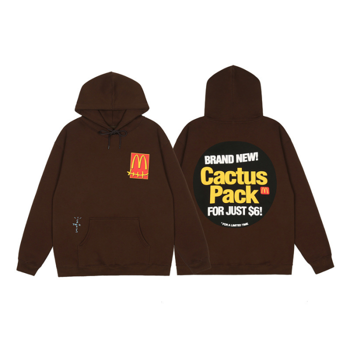 McDonald's co-branded ketchup badge print sweatshirt hoodie