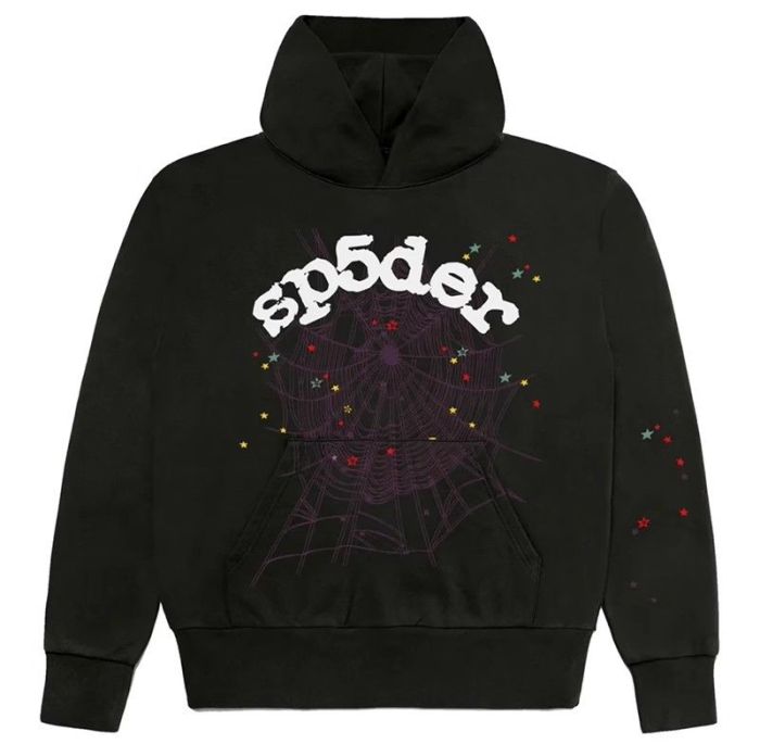 Colorful Star Letter Print Hoodie