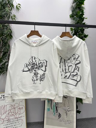 1:1 quality version Graffiti Style Embroidered Sweatshirt