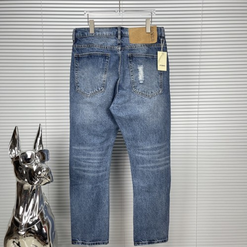 New pressed drill letter wash jeans