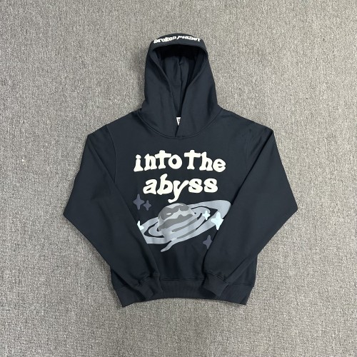 Broken feeling towards the abyss foam printed hoodie