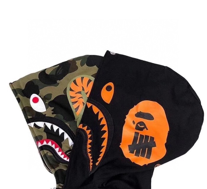 [buy more save more]1:1 quality version Camouflage two-headed shark hoodie