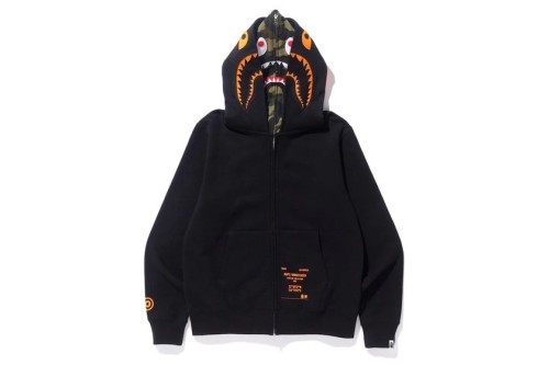 [buy more save more]1:1 quality version Camouflage two-headed shark hoodie