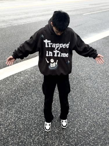 Hip hop fleece hoodie